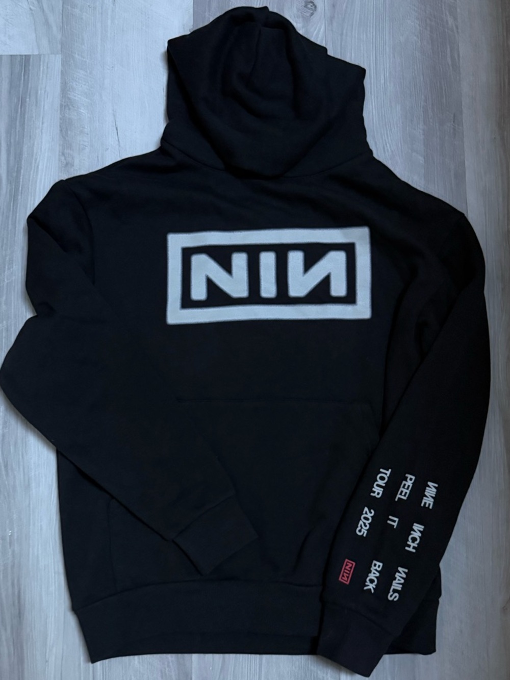 Nine Inch Nails Peel it Back Tour 2025 Hoodie Small